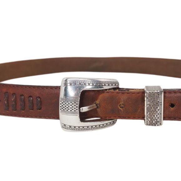 Onyx Other - ONYX by Brighton Vintage Brown Leather1993 Western Men's Belt, Size 38